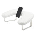 VOCOSTE Nail Arm Rest with Phone Holder – PU Leather Manicure Hand Rest