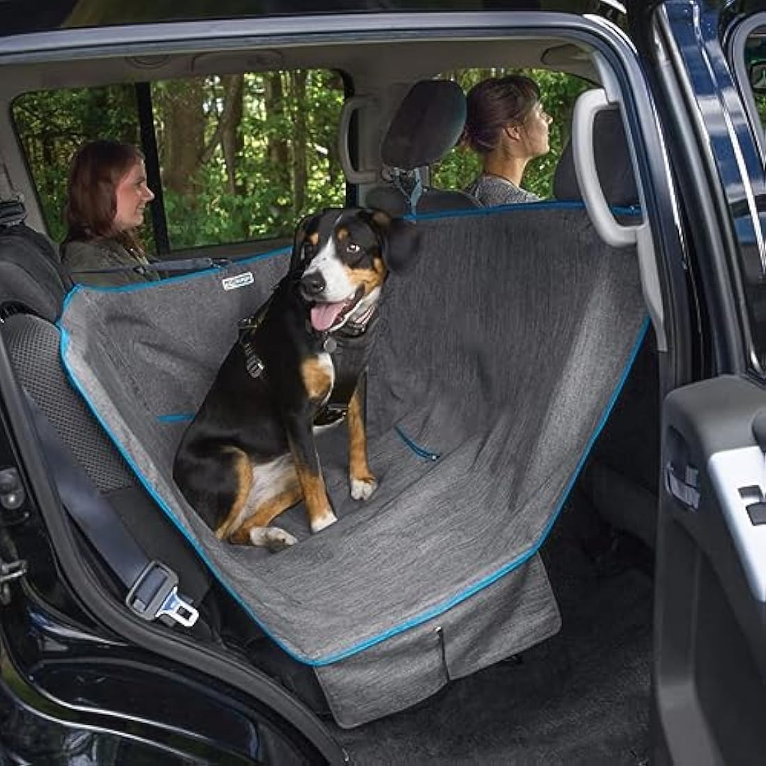 Kurgo Heather Half Hammock Dog Car Seat Protector - Waterproof Charcoal