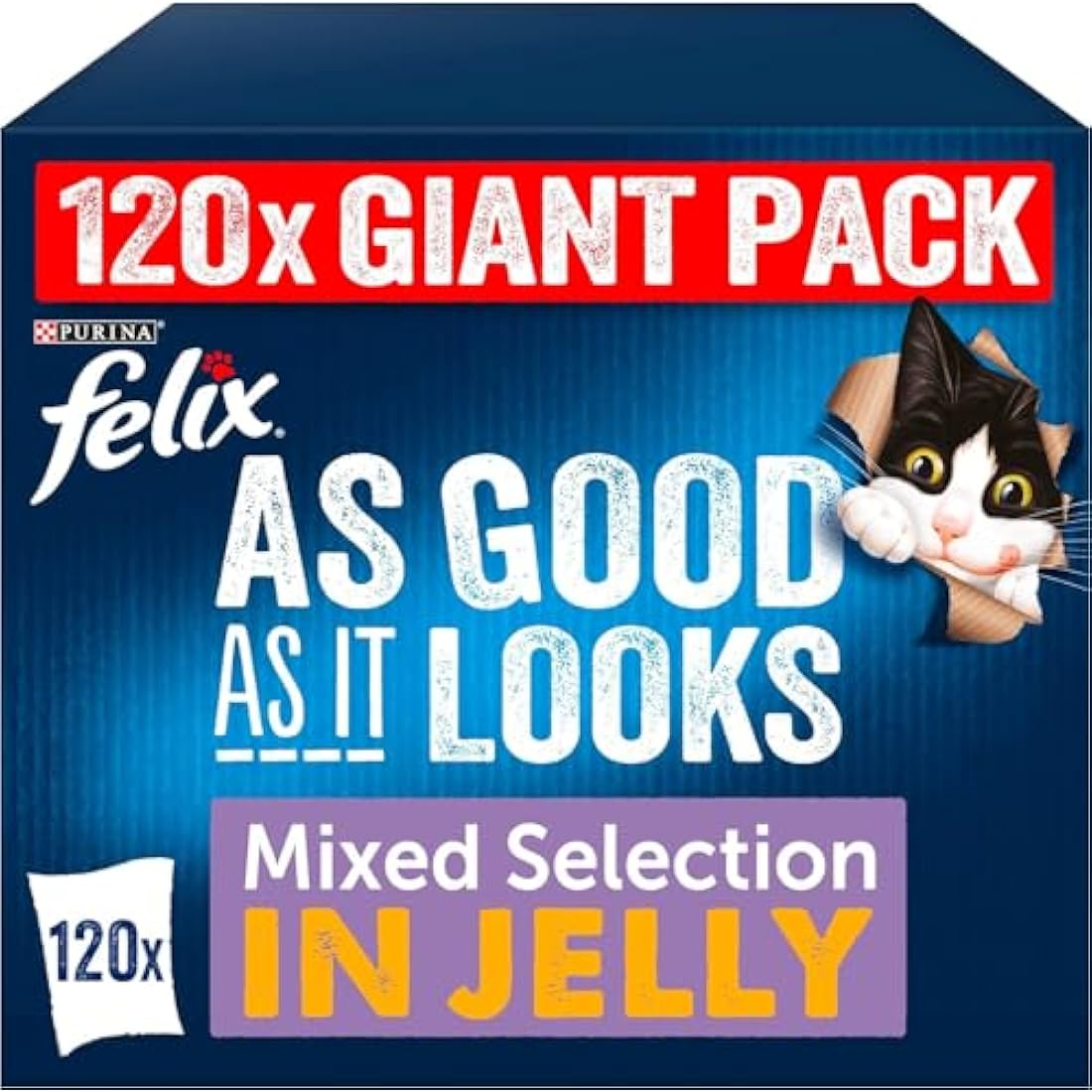 Felix As Good As It Looks Wet Cat Food Mixed Selection - 120 x 100g