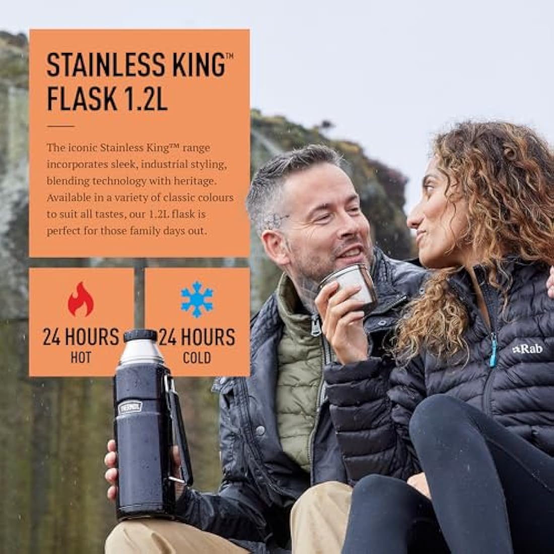 Thermos Stainless King Travel Flask – 1.2L Copper Insulated Bottle
