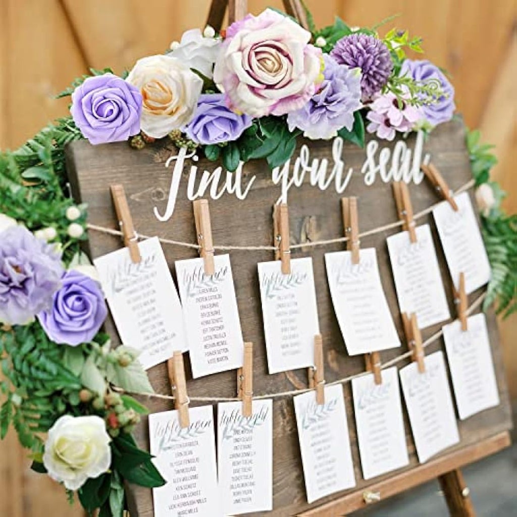Purple & Dusty Rose Silk Artificial Flowers for DIY Weddings