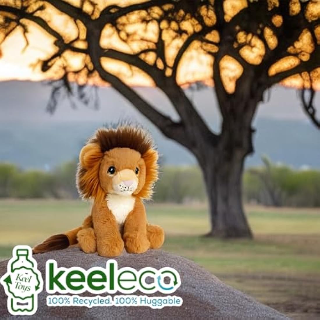 Deluxe Paws Lion Plush Toy – 18cm Recycled Eco-Friendly Soft Toy