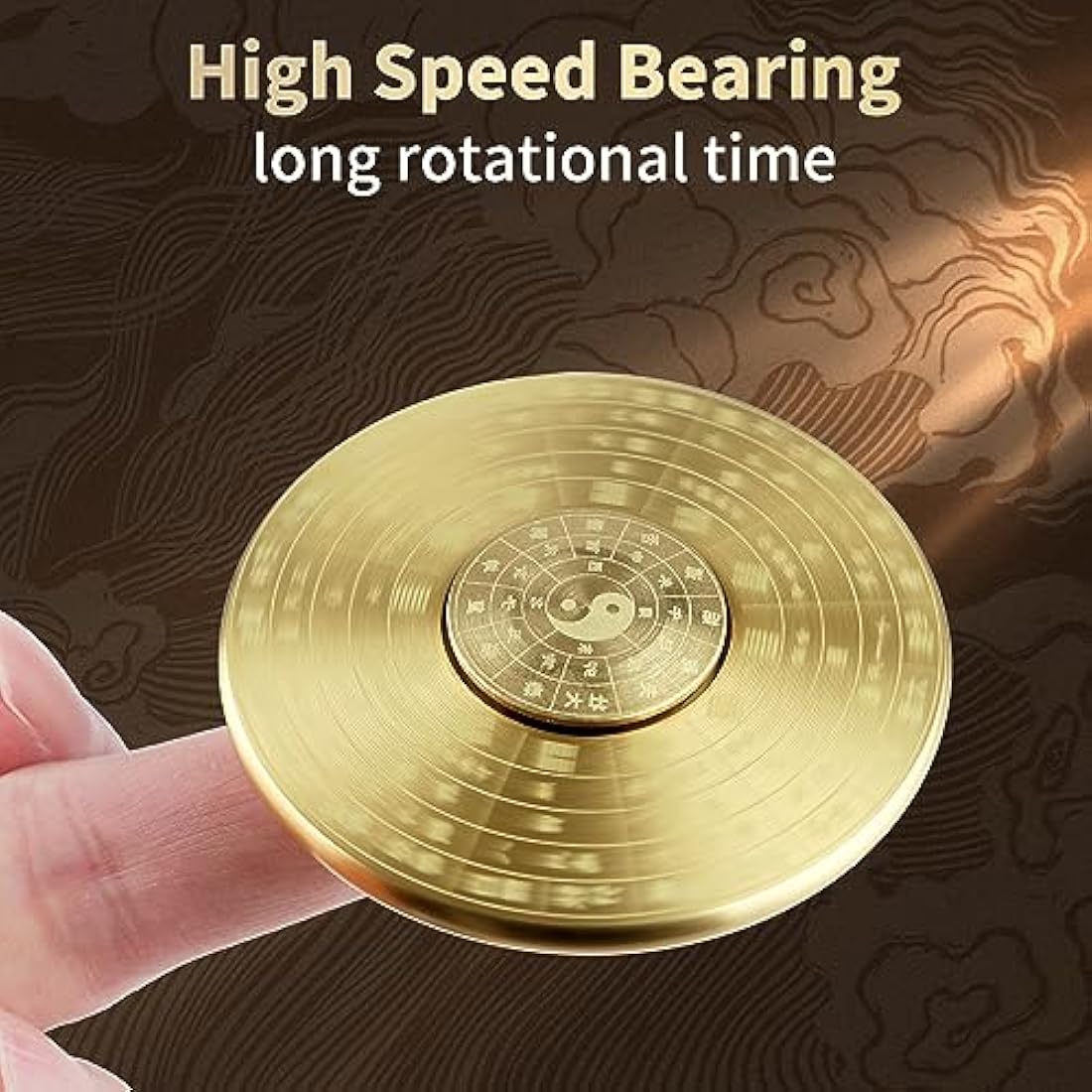 Vofolen Metal Fidget Spinner – Stainless Steel EDC Stress Relief Toy
