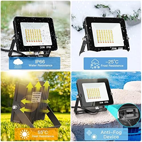 AUSYDE 35W Smart RGB LED Floodlight | IP66 Waterproof Bluetooth App Control