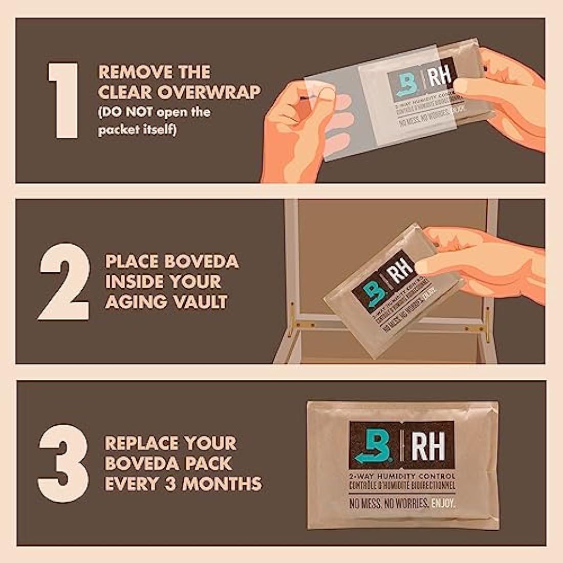 Boveda 69% RH Two-Way Humidity Control Pack – Size 320 Single
