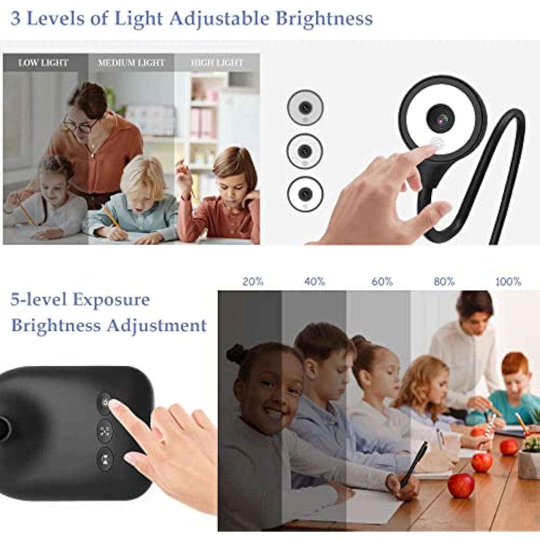 PAKOTOO 5MP USB Document Camera & Visualizer for A3 Size, LED Light