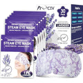 ProCIV Steam Eye Mask – 30 Pack Self-Heating Lavender Sleep Mask