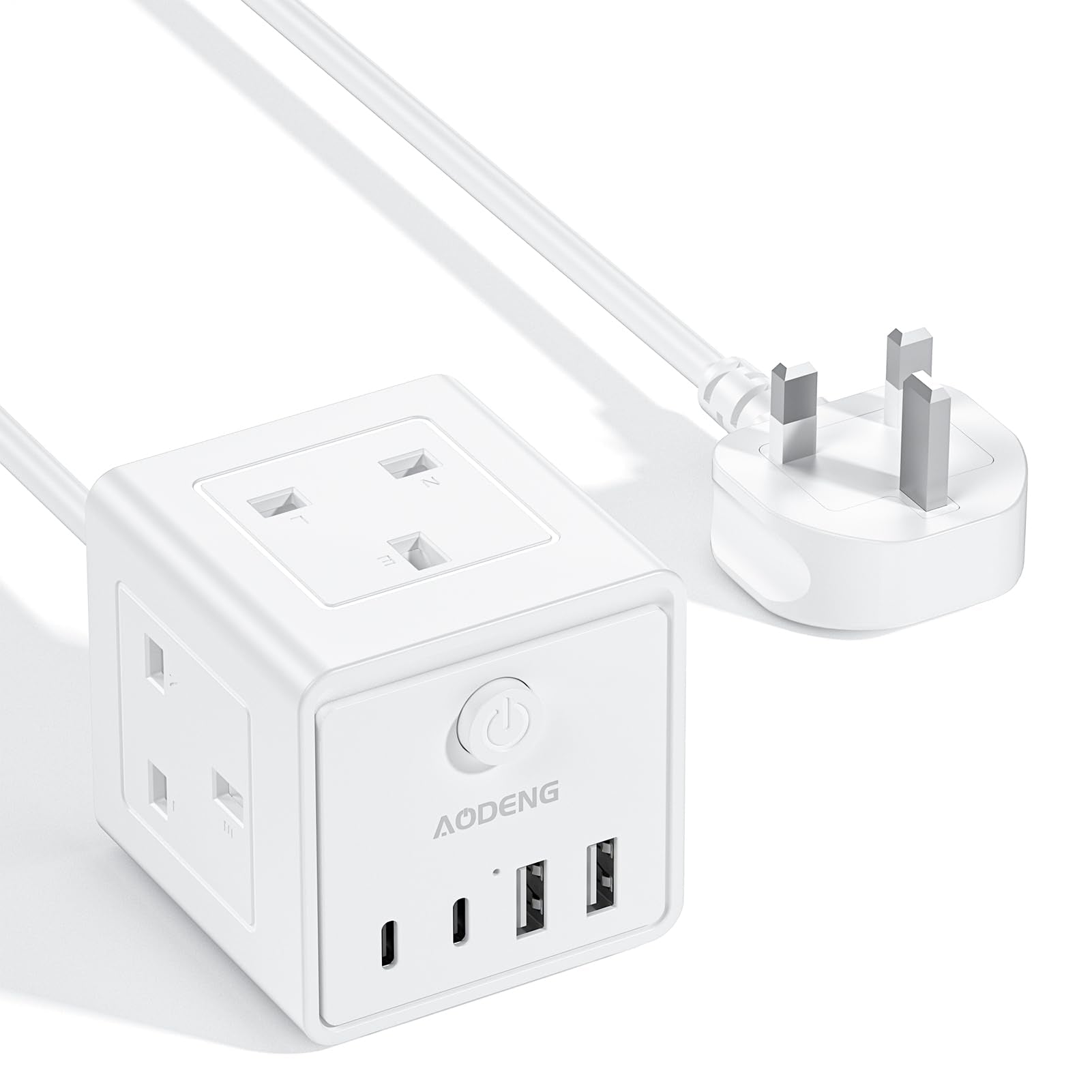 3 Way Extension Lead | 4 USB Ports (2 USB-C) | 1.5M Cable