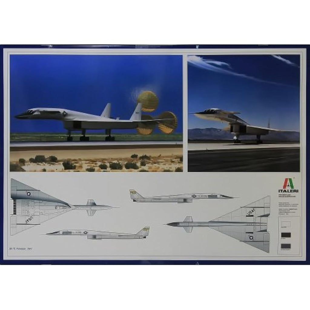 Italeri XB-70 Valkyrie 1:72 Scale Plastic Model Kit – Skill Level 5