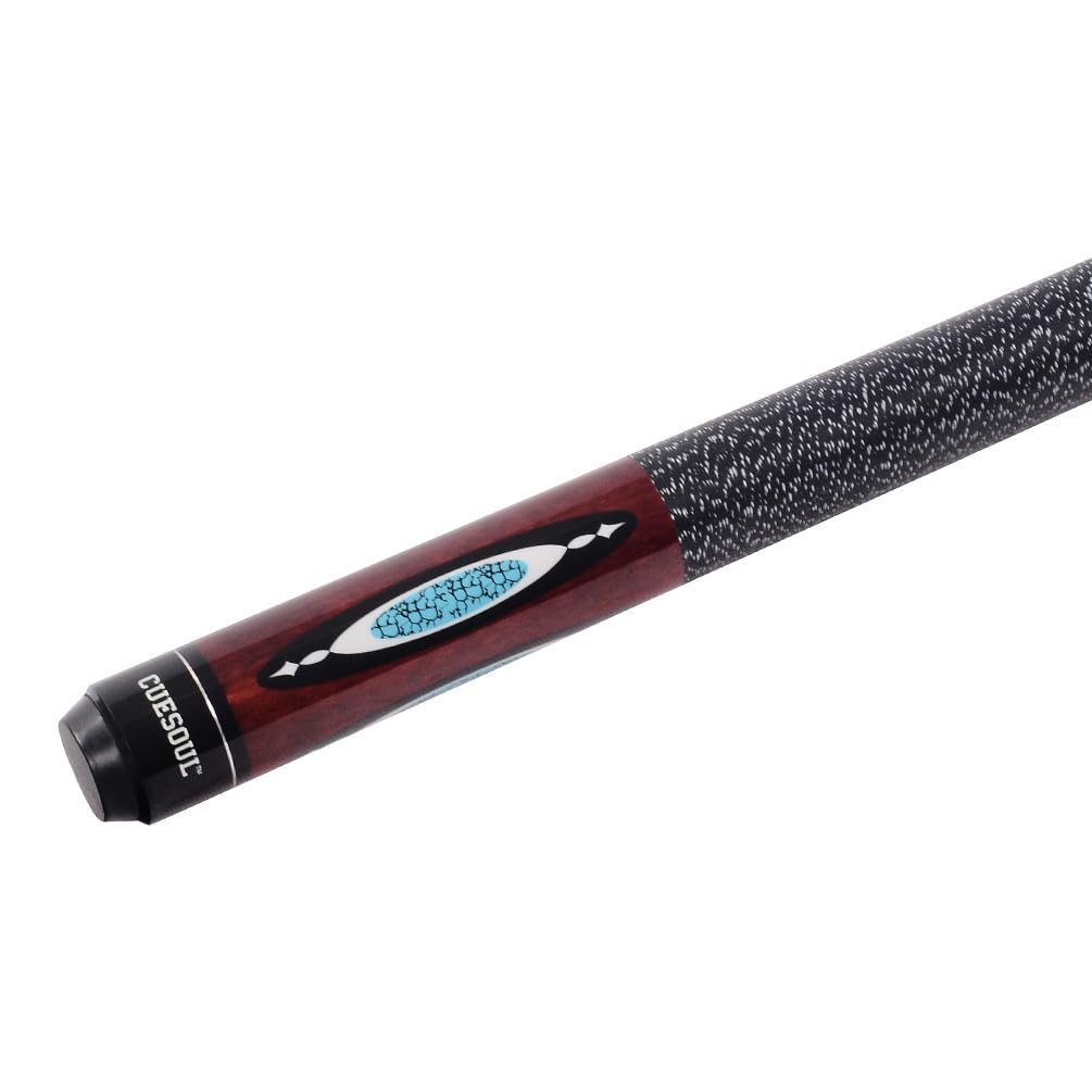 CUESOUL 58 Inch Maple Billiard Pool Cue | 19oz 1/2 Jointed Stick