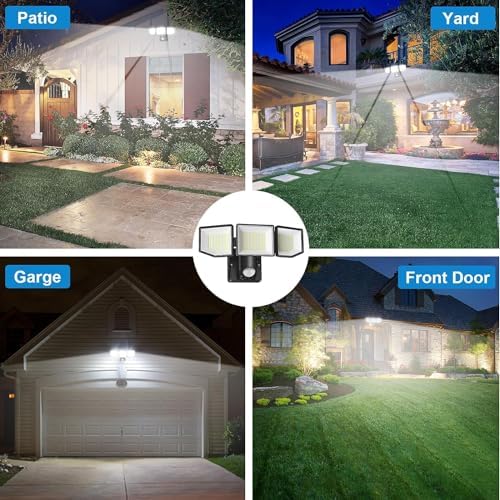 FLITI 38W LED Security Light – 6000LM Motion Sensor Outdoor Floodlight