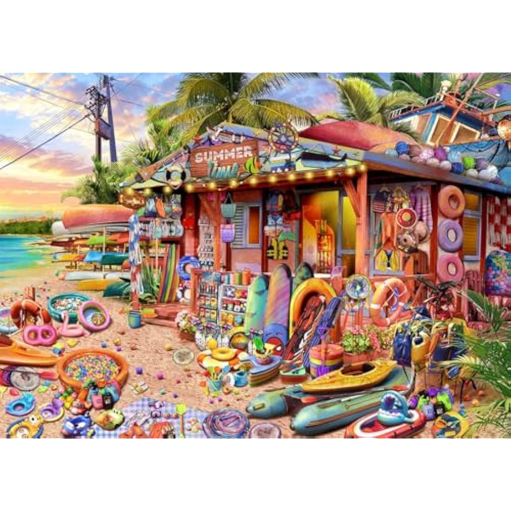 Jolof Store Beach Shop Jigsaw Puzzle - 1000 Piece Game for Adults