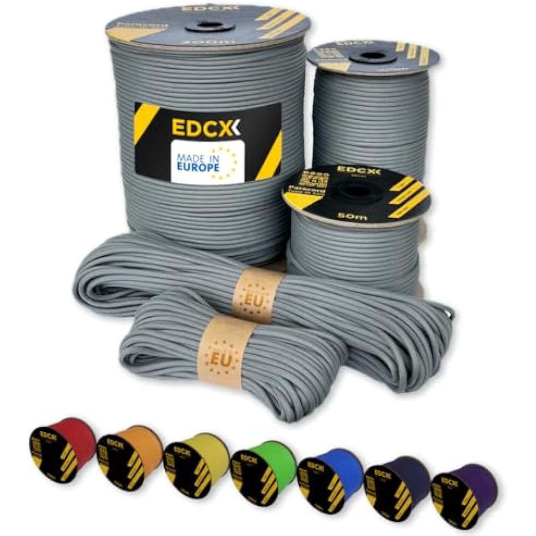 EDCX 550 Paracord Type III – 4mm Nylon Rope for DIY, Camping & Survival