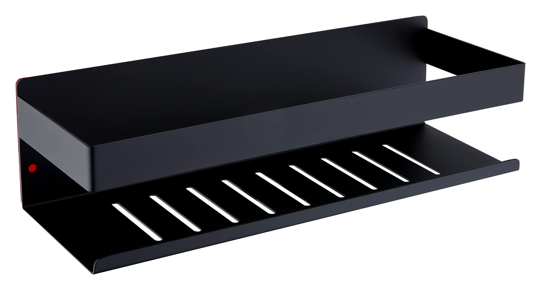 HomeHeng Matte Black Shower Caddy – SUS304 Stainless Steel Shelf 30CM