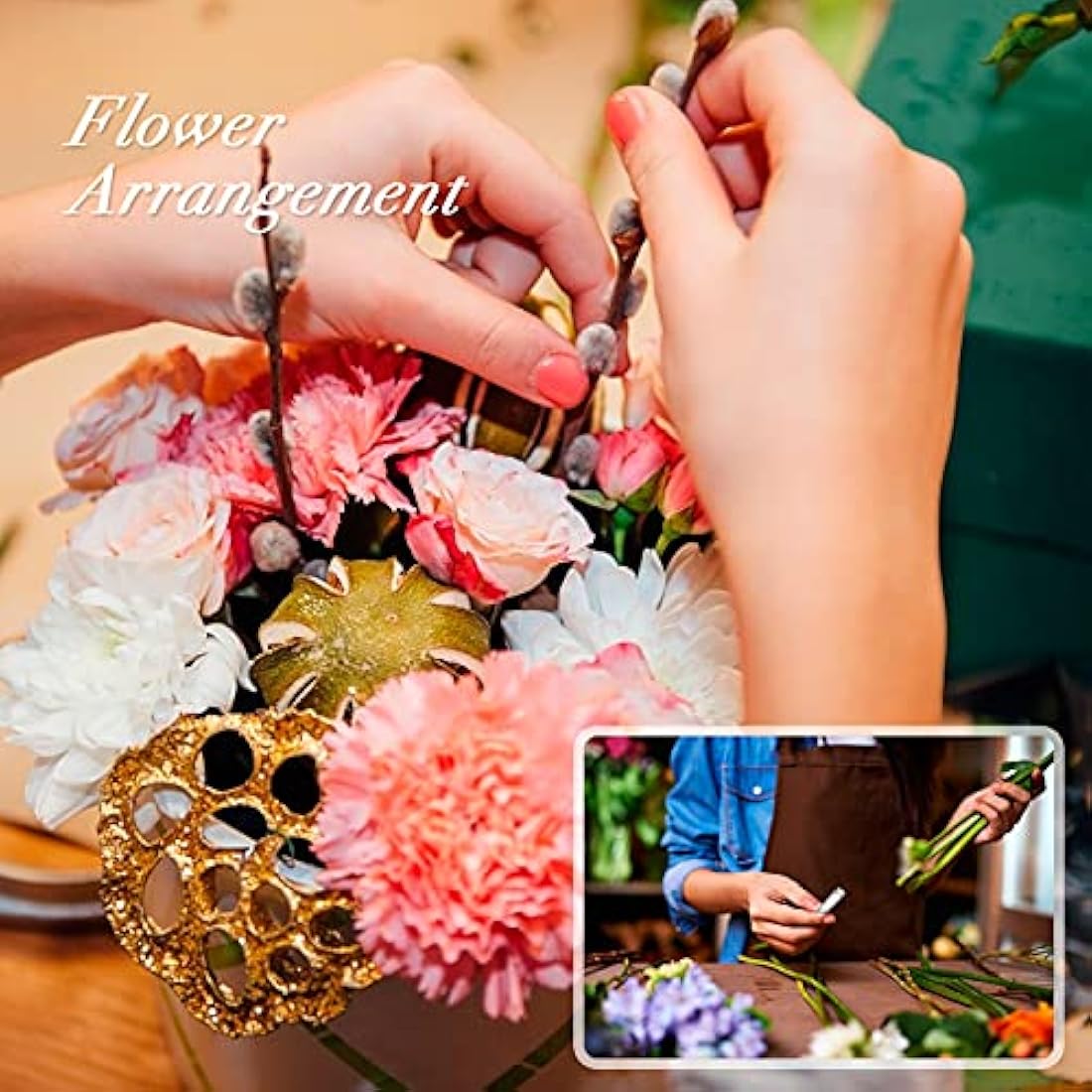 Jolof Store 60 Pcs Plastic Flower Tubes | 3 Sizes Posy Picks for Cakes