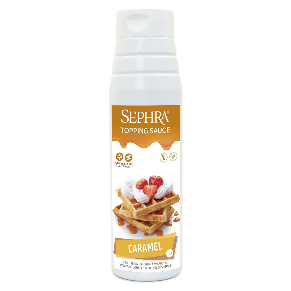 Sephra Caramel Topping Sauce – Gourmet Dessert & Ice Cream Syrup - 1kg