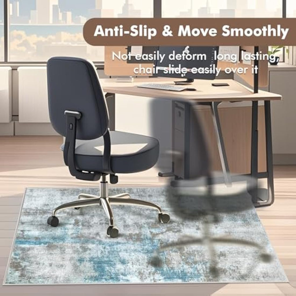 AmiRest Office Chair Mat 90x120cm | Anti-Slip Hardwood Floor Protector