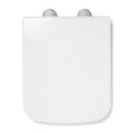 Croydex Leven Square Toilet Seat | Soft Close & Quick Release - White