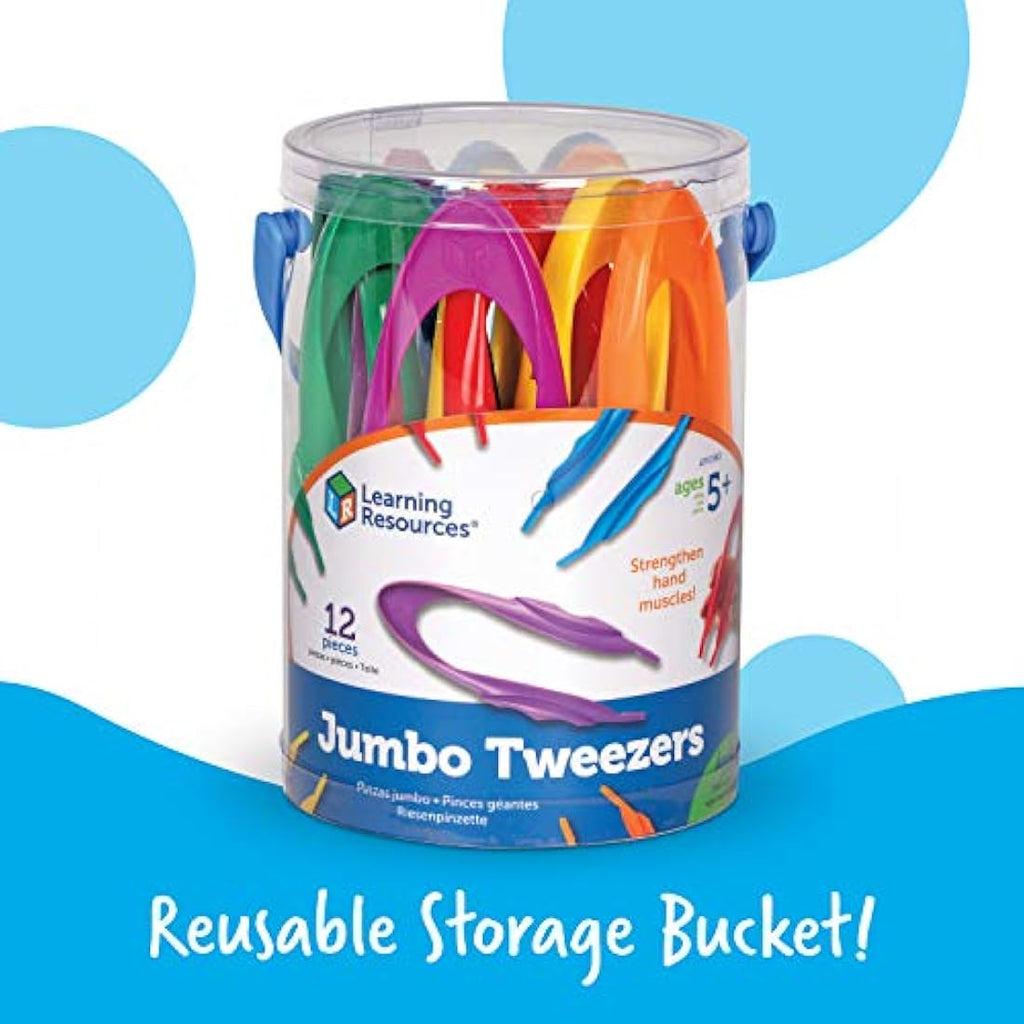 Learning Resources Jumbo Tweezers – Fine Motor Skill Set of 12