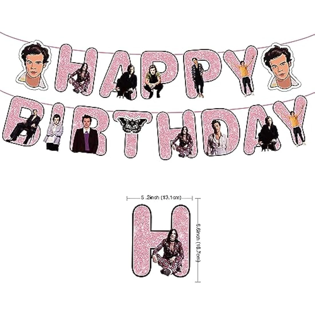 Music Singer Birthday Party Supplies - Banner, Cake Toppers