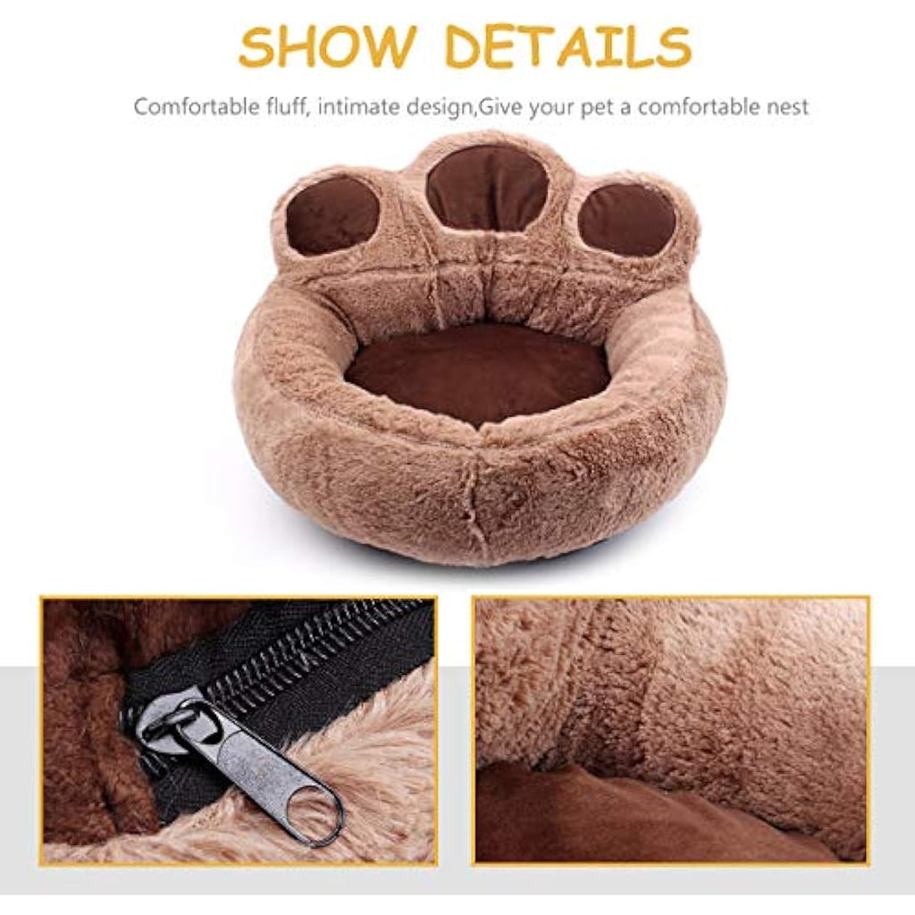 Jolof Store Washable Bolster Dog Bed | Soft Fleece Cozy Cat Bed