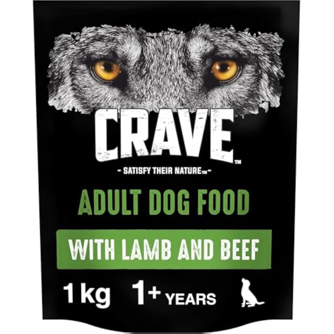 Crave High Protein Grain-Free Dry Dog Food - Lamb & Beef - 4kg