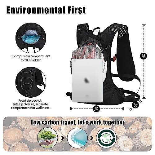 BBAIYULE Hydration Pack with 2L Water Bladder – Lightweight Cycling Backpack
