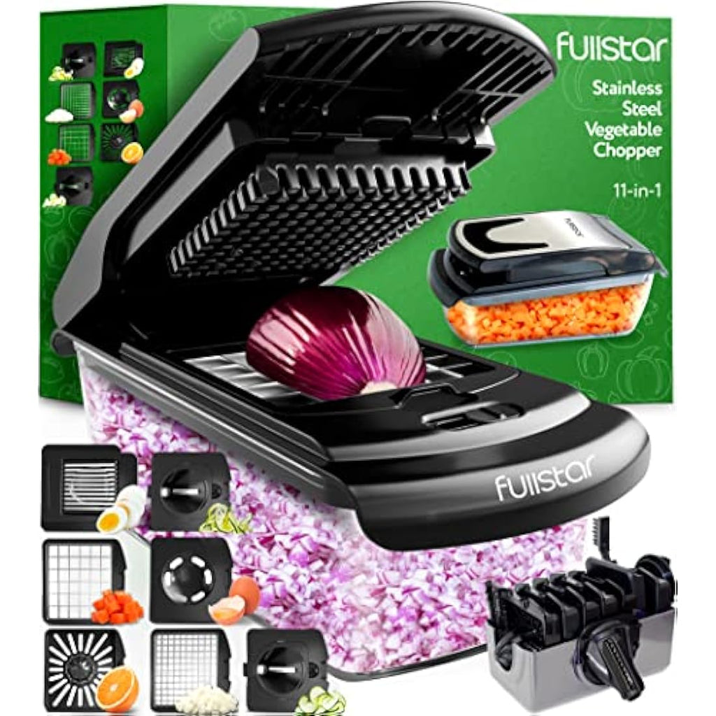 11-in-1 Vegetable Chopper | Stainless Steel Food Dicer