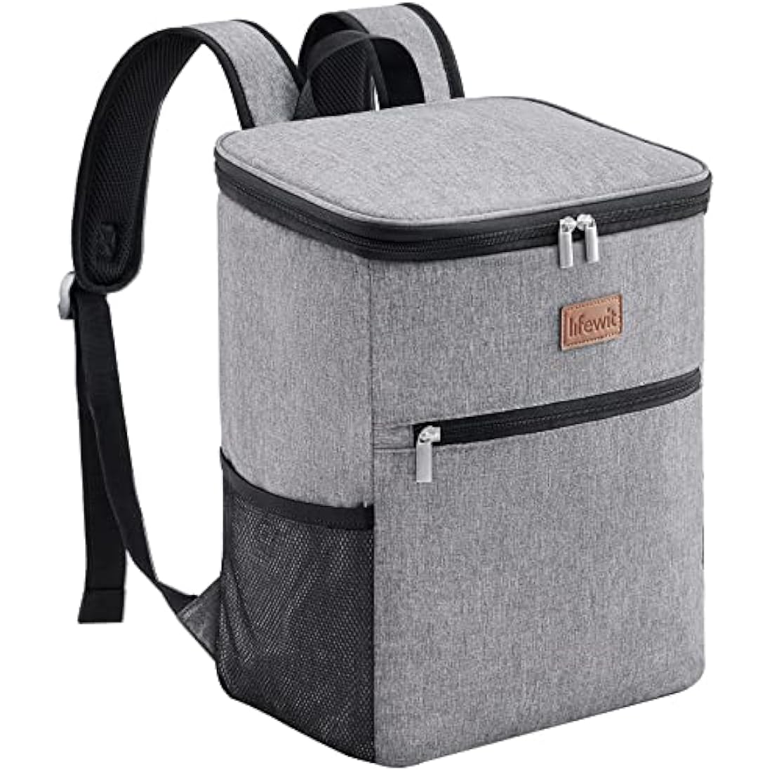 Insulated Cooler Backpack – Large Soft Sided Bag, Grey