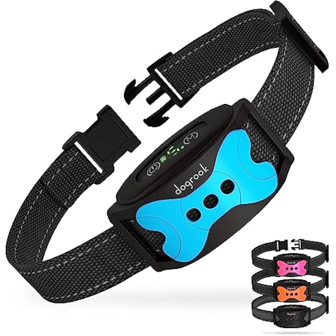 DogRook No Shock Bark Collar – Rechargeable Vibration Training Device