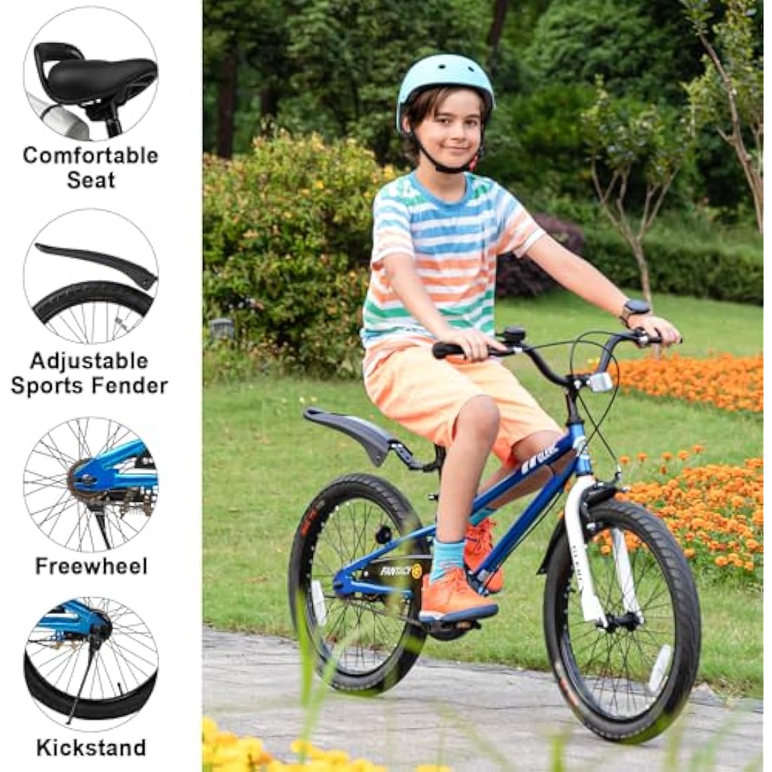 Glerc Fantasy 20 Inch Kids Bike – Steel Frame Bicycle with Handbrake