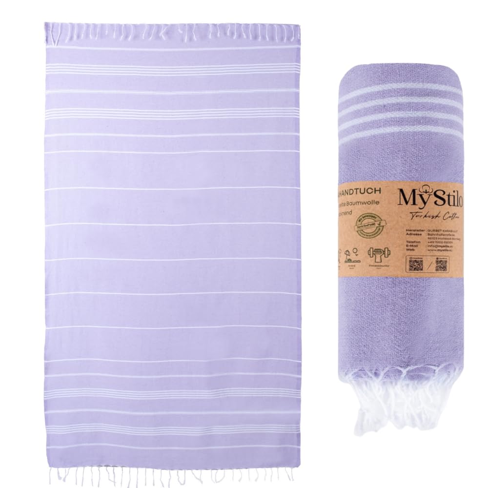 MyStilo XXL Sauna Towel | 100x200cm Recycled Cotton Hammam Beach Towel