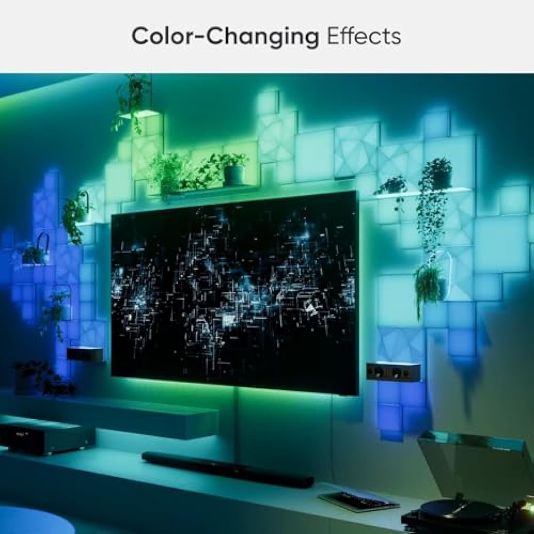 Nanoleaf Blocks 10-Pack Combo Starter Kit | RGBW LED Wall Light Panels