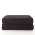Top Towels Plus | 2-Piece Large Cotton Bath Towel Set | 70x140cm – Black