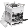 REDCAMP Wood Burning Camping Stove | Portable Stainless Steel Grill