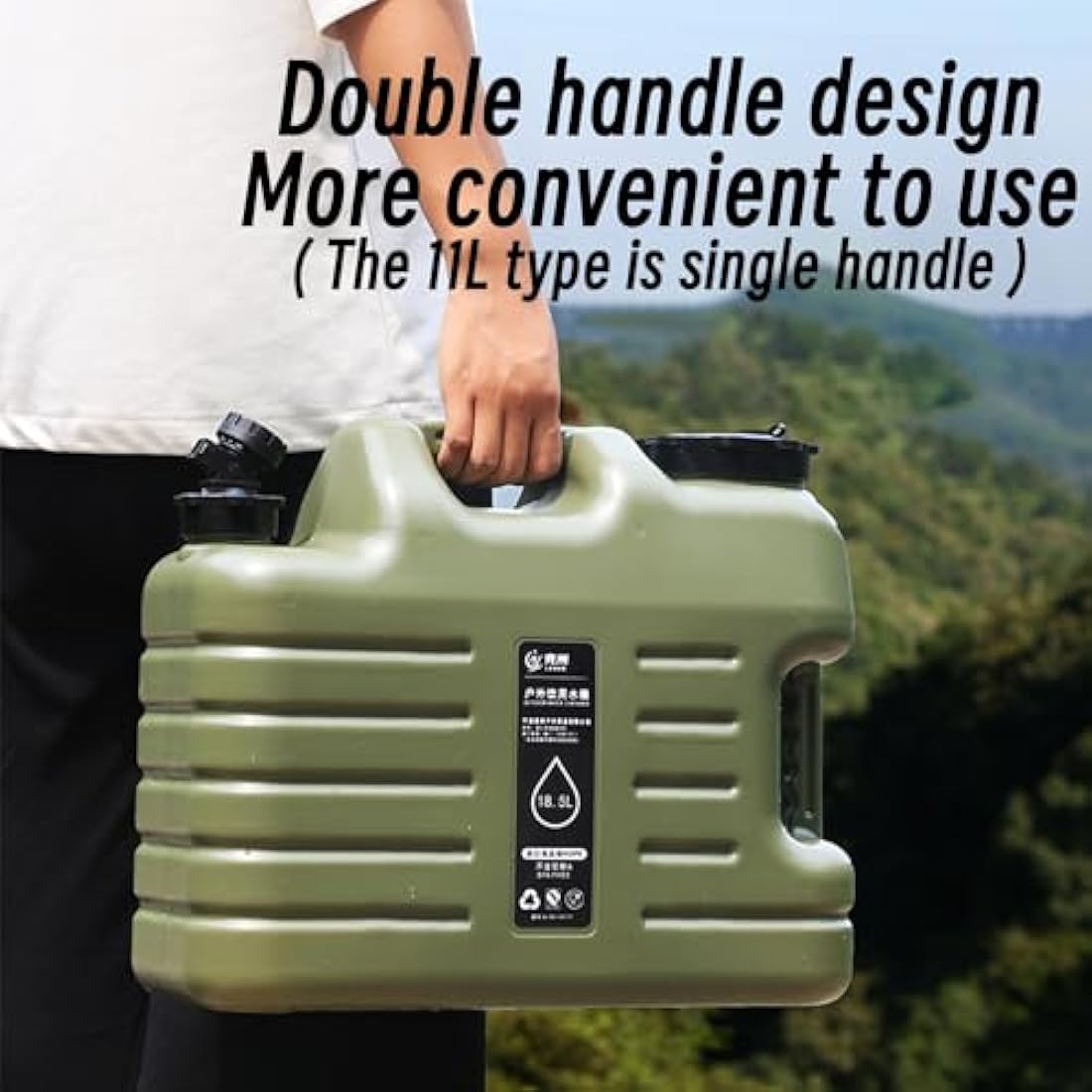 BPA-Free Camping Water Container with Tap – Portable HDPE Tank
