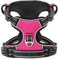 HEELE No Pull Dog Harness | Reflective Adjustable Nylon Vest – Rose, Small