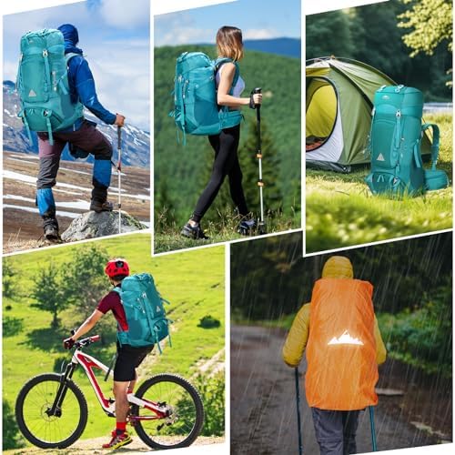 60L Hiking Backpack – Waterproof Lightweight Camping Rucksack