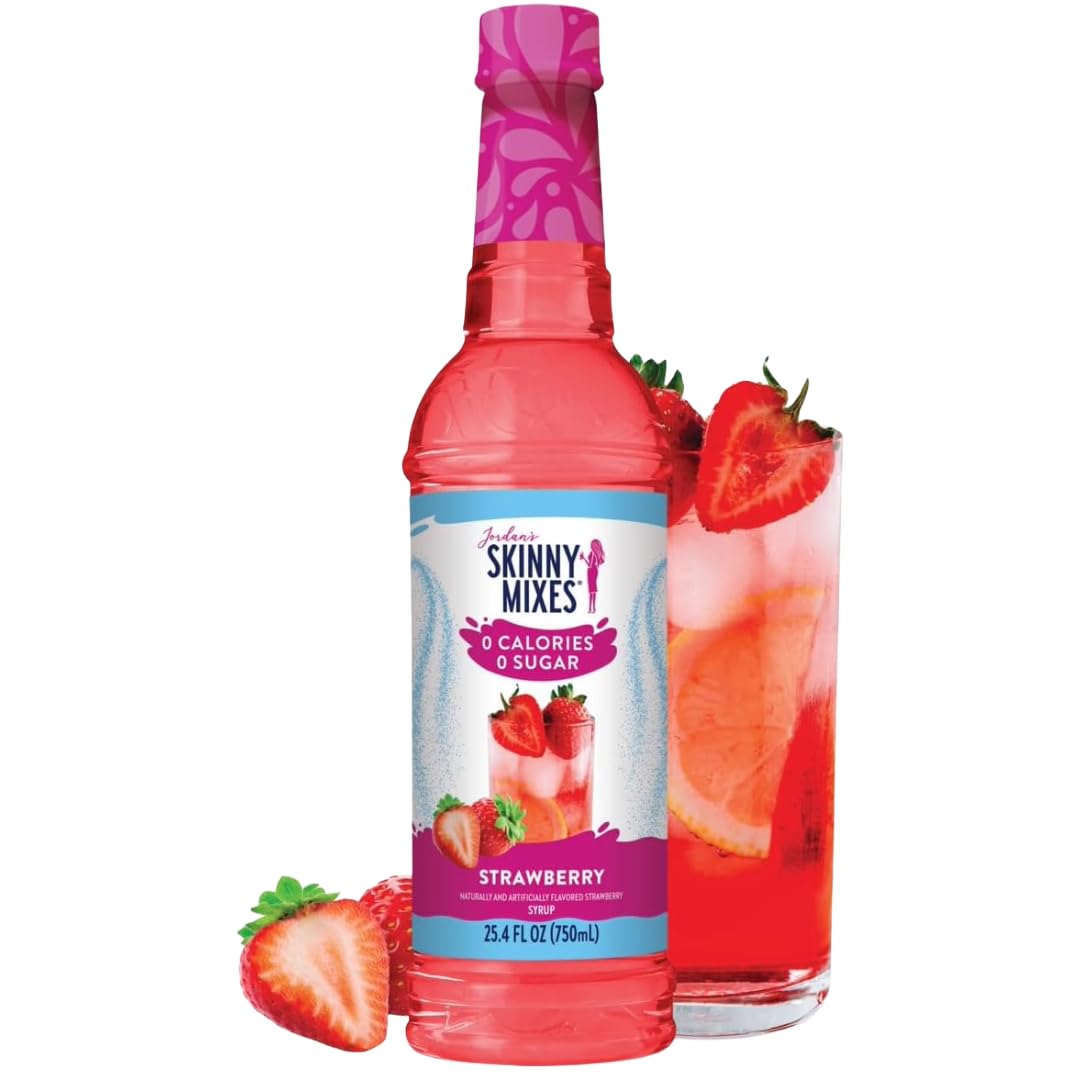 Jordan's Skinny Mixes Strawberry Syrup - Sugar Free & Zero Calorie