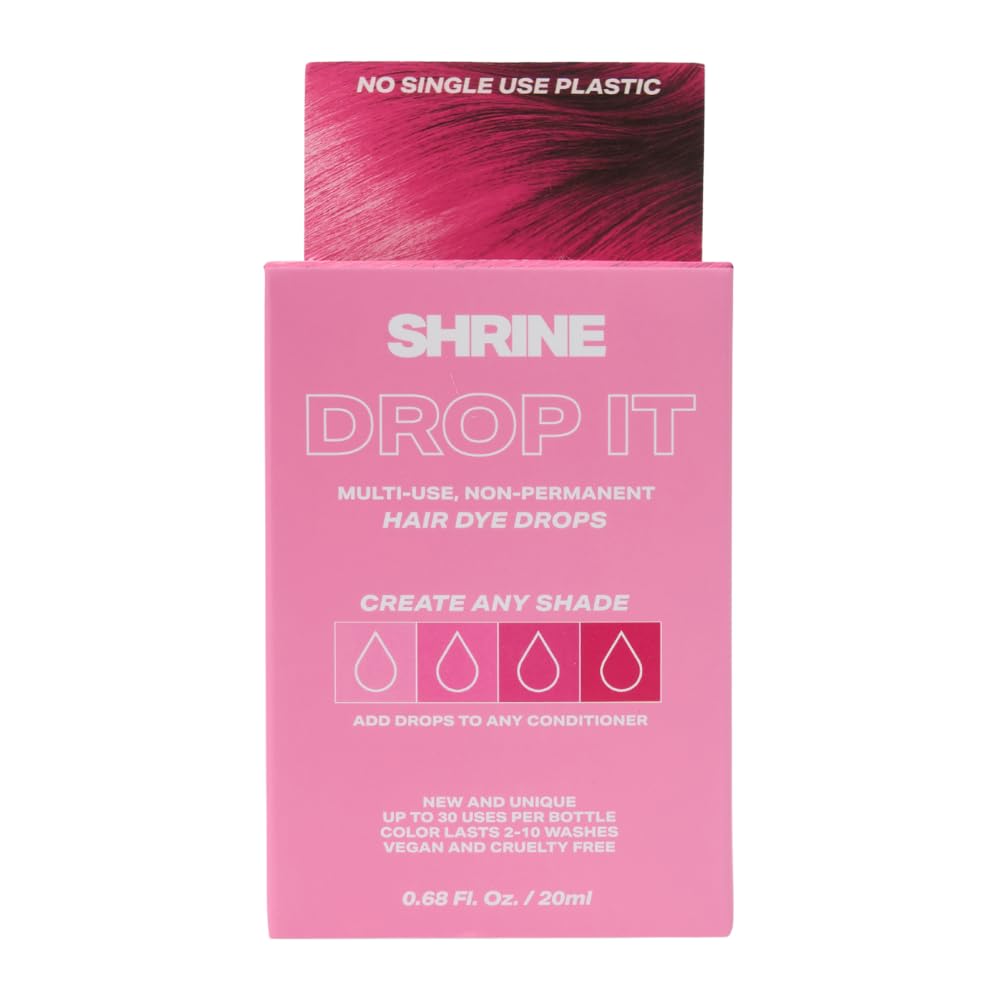 Shrine Drop It Pink Semi-Permanent Hair Dye Drops | Vegan & Customisable
