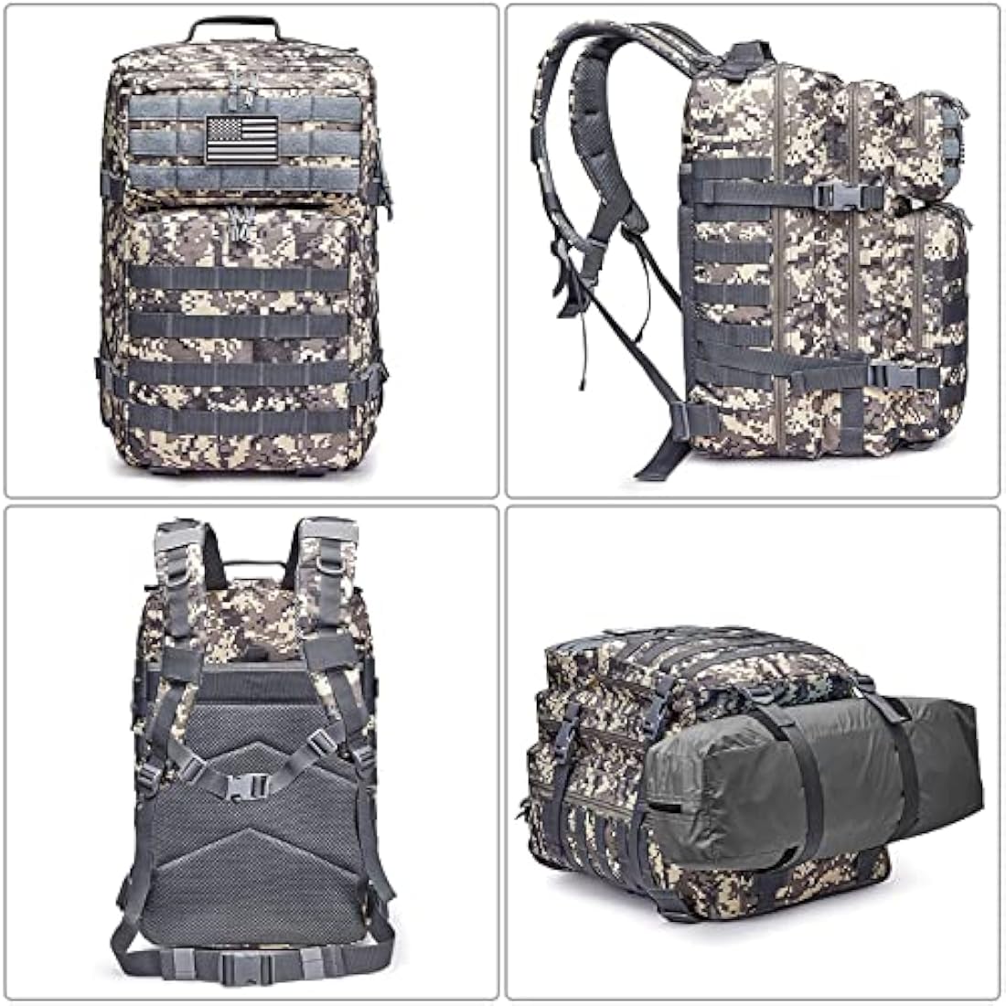 G4Free 40L Tactical Molle Backpack – Durable 1000D Hiking Assault Pack