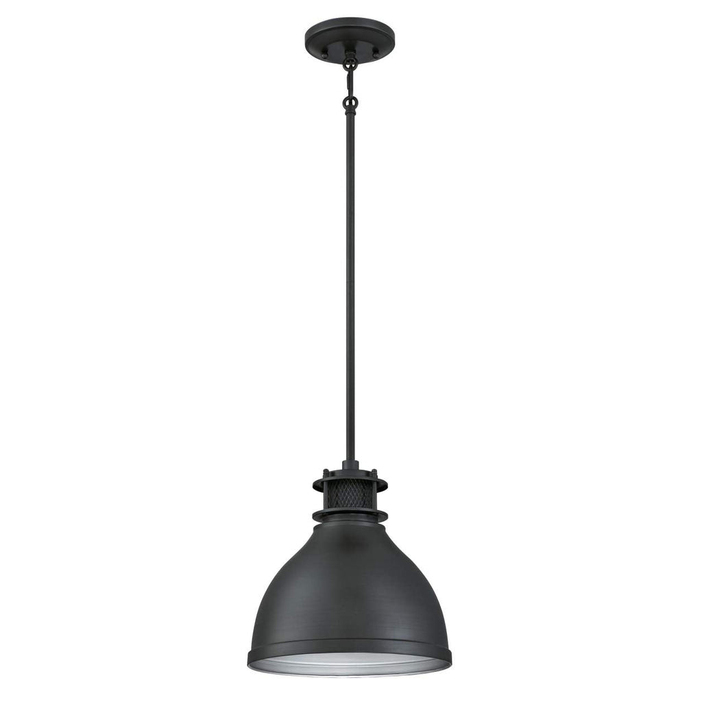 Westinghouse Industrial One-Light Pendant – Matte Gun Metal Mesh Shade