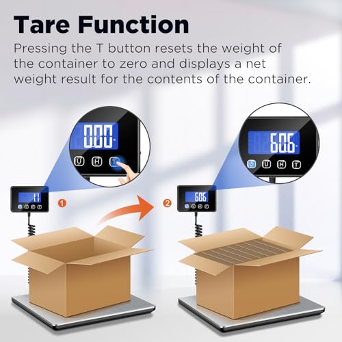Letron Digital Postal Scale | 660lb Heavy Duty Shipping Scale with LCD
