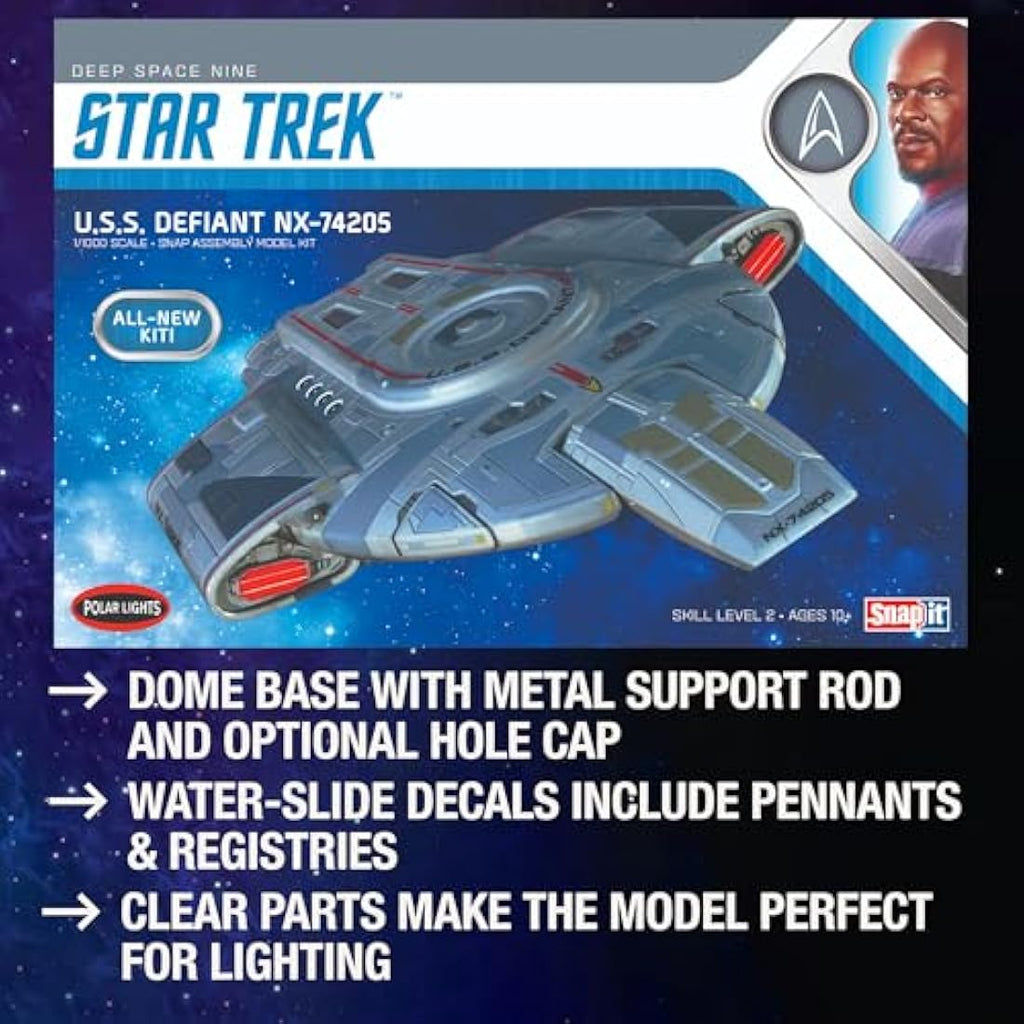 Polar Lights Star Trek USS Defiant 1:1000 Scale Snap Model Kit