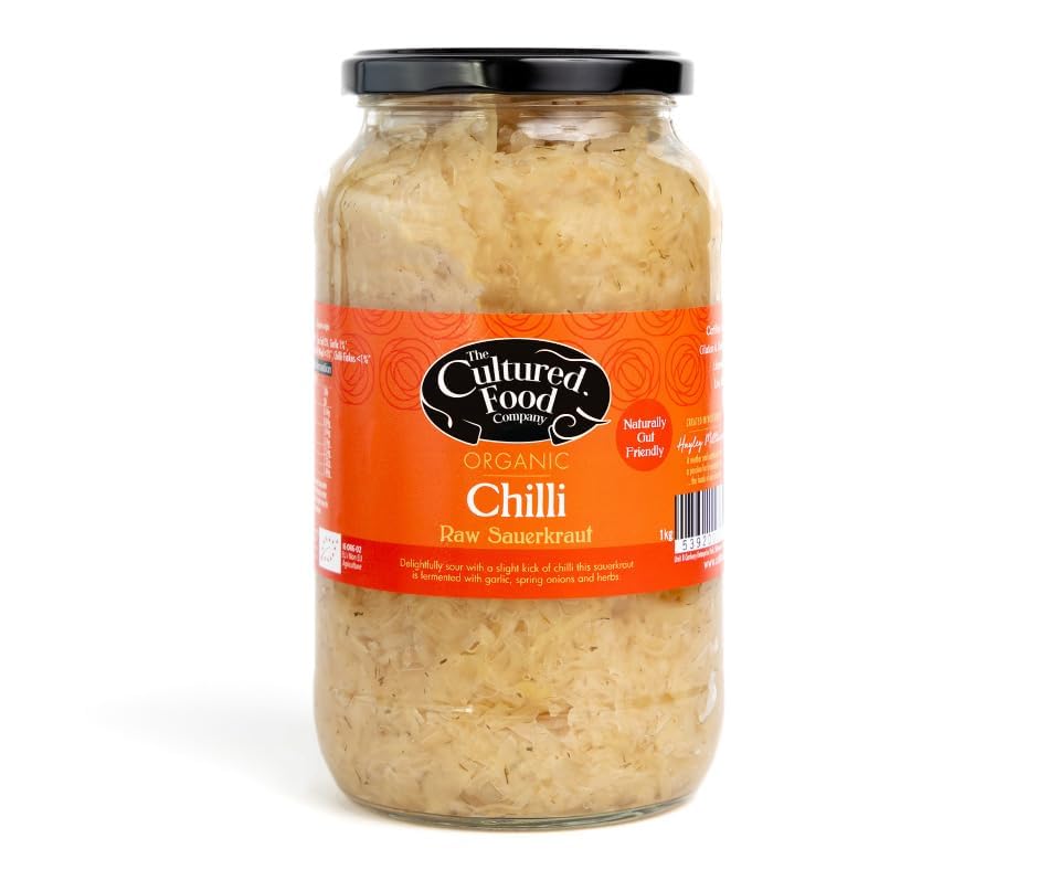 The Cultured Food Co. Chilli & Dill Organic Sauerkraut - Raw 1kg Jar