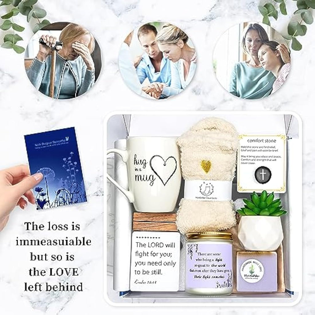 Jolof Store Sympathy Gift Basket - Memorial Condolence Box for Loss