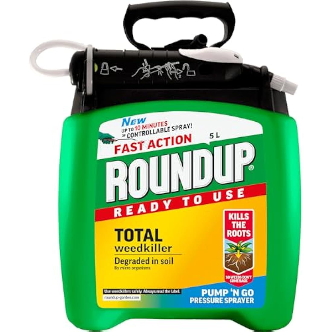 Roundup Fast Action Weedkiller | 5L Pump 'N Go Ready to Use Spray