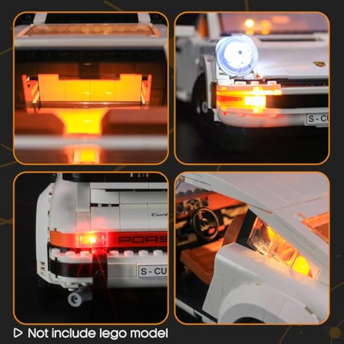 LIGHTAILING LED Light Kit for Lego Creator 10295 - Handmade USB Set