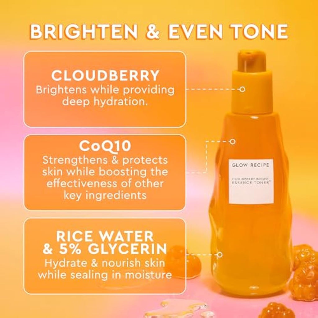Glow Recipe Cloudberry Brightening Toner Essence with CoQ10 - 75ml