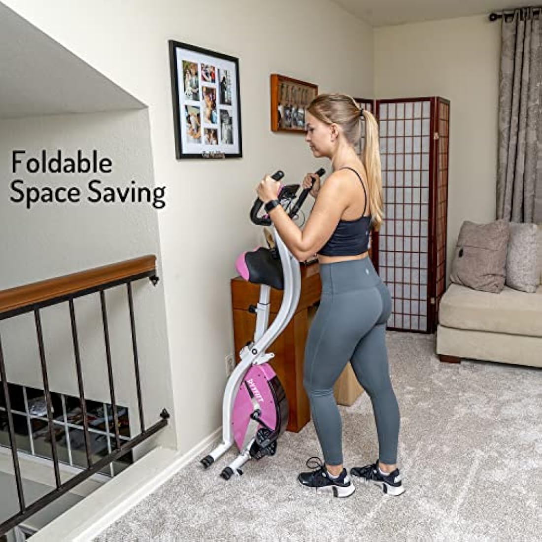 Jolof Store Foldable Exercise Bike | 16-Level Magnetic Resistance